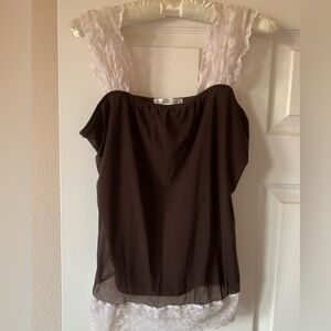 Charlotte Russe tank top vintage with lace